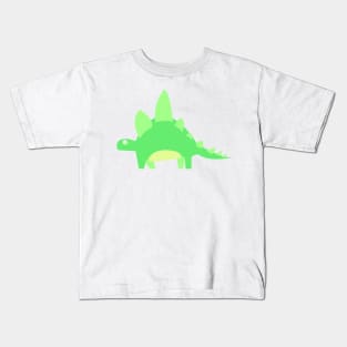 Baby Stegosaurus Cartoon Icon Kids T-Shirt